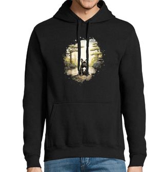 Obrázek 1 produktu Pánská mikina Francouzský buldoček v japonské zahradě