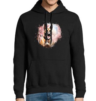 Obrázek 1 produktu Pánská mikina Belgický ovčák mezi Sakurami