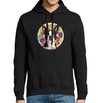 Obrázek 1 produktu Pánská mikina Rozkvetlý Bostonský teriér