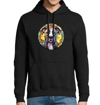 Obrázek 1 produktu Pánská mikina Americký stafordšírský teriér ve Vitráži Stained Glass