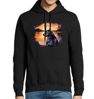 Obrázek 1 produktu Pánská mikina Rotvajler na Pláži při Západu Slunce