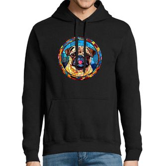Obrázek 1 produktu Pánská mikina Mopsí Vitráž Stained Glass