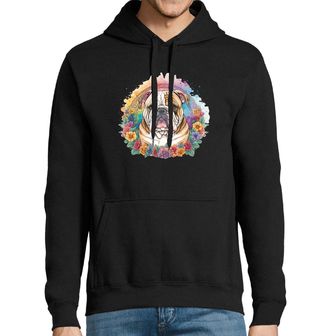 Obrázek 1 produktu Pánská mikina Anglický buldok mezi Květinami