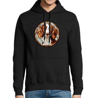 Obrázek 1 produktu Pánská mikina Bretaňský ohař ve Vitráži Stained Glass