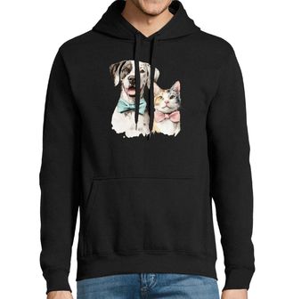 Obrázek 1 produktu Pánská mikina Elegantní Pes a Kočka