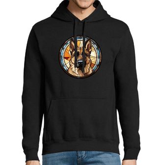 Obrázek 1 produktu Pánská mikina Německý ovčák ve Vitráži Stained Glass