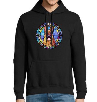 Obrázek 1 produktu Pánská mikina Psí Vitráž Německý ovčák Stained Glass