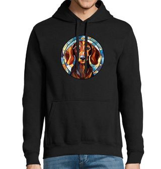 Obrázek 1 produktu Pánská mikina Jezevčík ve Vitráži Stained Glass