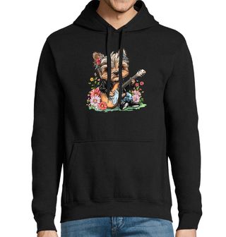 Obrázek 1 produktu Pánská mikina Rockový Jorkšír s Kytarou