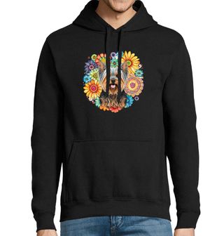 Obrázek 1 produktu Pánská mikina Květinový Jorkšírský teriér