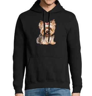 Obrázek 1 produktu Pánská mikina Jorkšírská teriérka s Mašlí