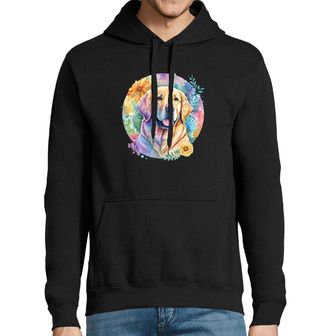 Obrázek 1 produktu Pánská mikina Květinový Labradorský retrívr