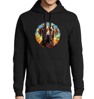 Obrázek 1 produktu Pánská mikina Hnědý Labrador ve Vitráži Stained Glass