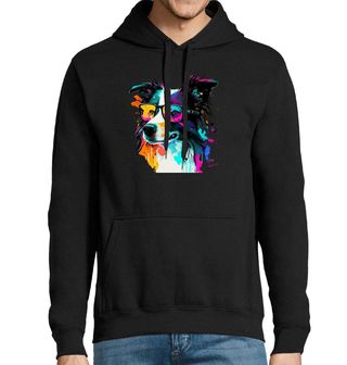 Obrázek 1 produktu Pánská mikina Border kolie v Brýlích