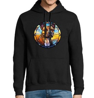 Obrázek 1 produktu Pánská mikina Stafordšírský bulteriér ve Vitráži Stained Glass