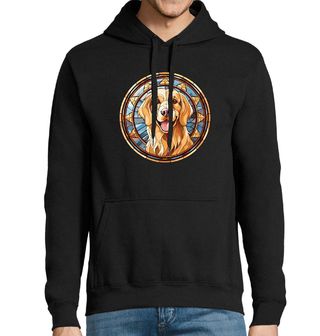 Obrázek 1 produktu Pánská mikina Zlatý retrívr ve Vitráži Stained Glass