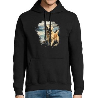 Obrázek 1 produktu Pánská mikina Zlatý retrívr u Pobřeží