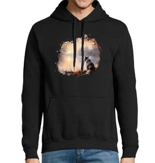 Obrázek 1 produktu Pánská mikina Miniaturní australský ovčák u Jezera