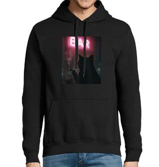 Obrázek 1 produktu Pánská mikina Noční Kočičí Bar