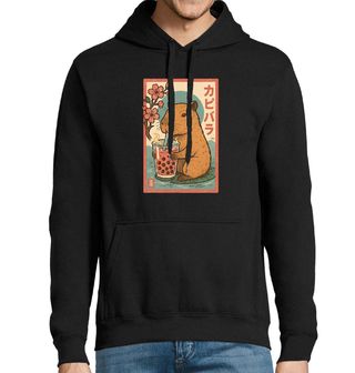 Obrázek 1 produktu Pánská mikina Japonská Kapybara s Bubble Tea