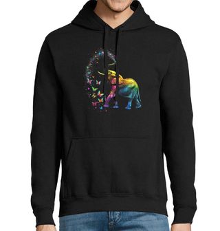 Obrázek 1 produktu Pánská mikina Kouzelný Sloní Chobot plný Motýlů