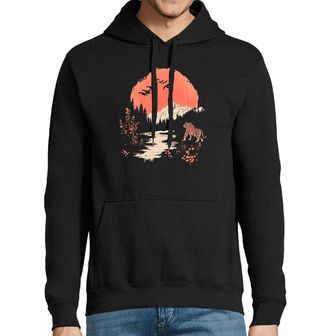 Obrázek 1 produktu Pánská mikina Japonský Tygr pod Horou Fudži