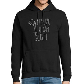 Obrázek 1 produktu Pánská mikina Nemůžu, hlídám děti Vyčerpaný Stickman