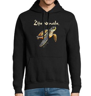 Obrázek 1 produktu Pánská mikina Želva Žiju pomalu, ale dlouho