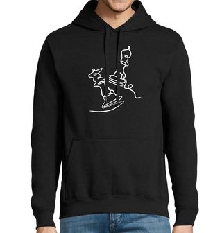 Obrázek 1 produktu Pánská mikina Šach Mat jedním tahem One Line Art