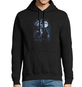 Obrázek 1 produktu Pánská mikina Vlci vyjící na Měsíc