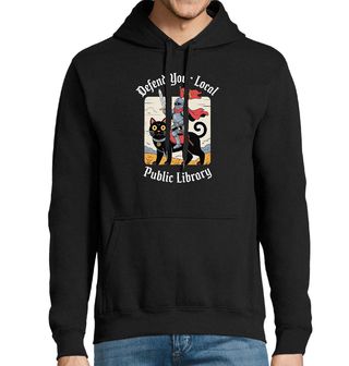 Obrázek 1 produktu Pánská mikina Rytíř a Kočka Ochránci Knihovny