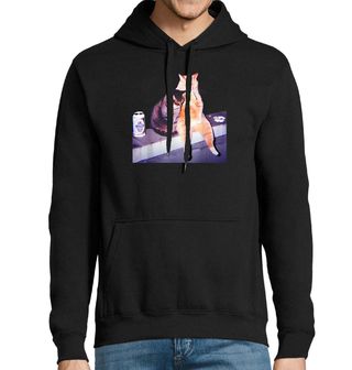 Obrázek 1 produktu Pánská mikina Noční Kočičí Život