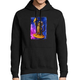 Obrázek 1 produktu Pánská mikina Vesmírná Kočka na Pizze