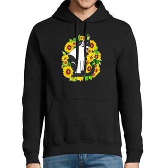 Obrázek 1 produktu Pánská mikina Letní Kočka ve Slunečnicích