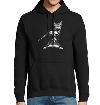 Obrázek 1 produktu Pánská mikina Kočičí Koncert na Klarinet