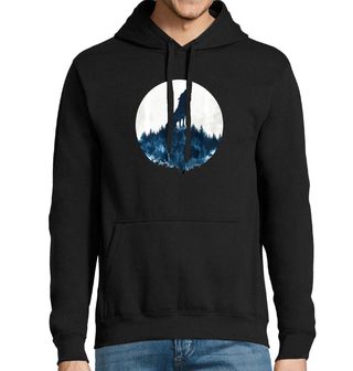 Obrázek 1 produktu Pánská mikina Vlk Vyjící v Měsíčním Světle