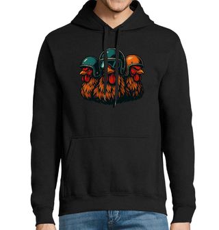 Obrázek 1 produktu Pánská mikina Motorkářské Slepice