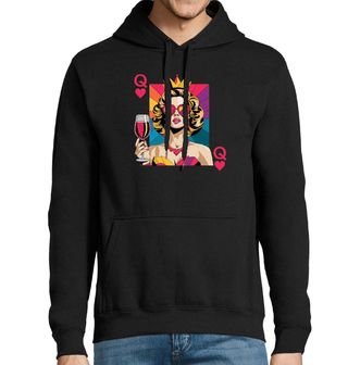 Obrázek 1 produktu Pánská mikina Dáma Srdcová s Vínem