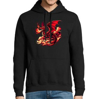 Obrázek 1 produktu Pánská mikina Červený Ohnivý drak