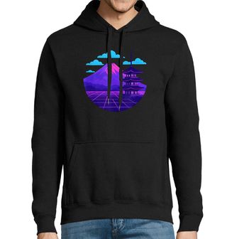 Obrázek 1 produktu Pánská mikina Pagoda a Hora Fudži Vaporwave