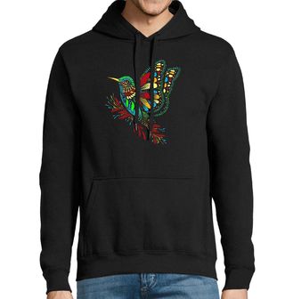 Obrázek 1 produktu Pánská mikina Let Kolibříka Ptačí mandala