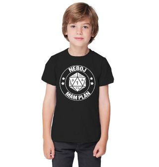 Obrázek 1 produktu Dětské tričko Dvacetistěnná Kostka Neboj, mám plán