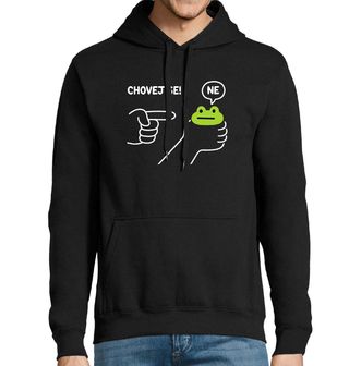Obrázek 1 produktu Pánská mikina Neposlušná Žába Chovej se! Ne