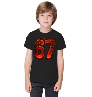 Obrázek 1 produktu Dětské tričko Lávové 67 Six Seven