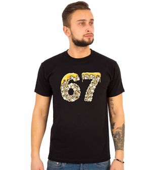 Obrázek 1 produktu Pánské tričko Six Seven z Popcornu 67 Meme