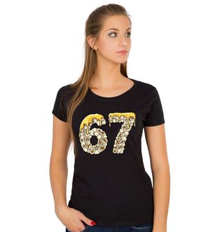 Obrázek 1 produktu Dámské tričko Six Seven z Popcornu 67 Meme