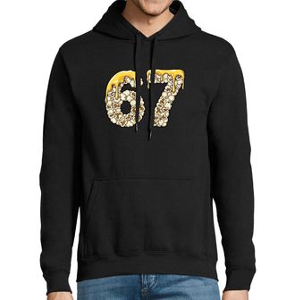 Obrázek 1 produktu Pánská mikina Six Seven z Popcornu 67 Meme