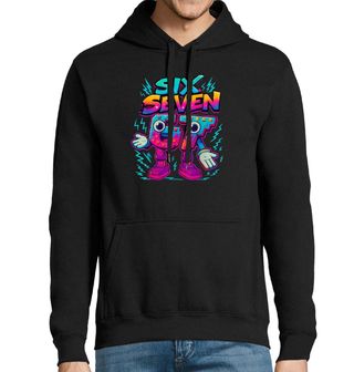 Obrázek 1 produktu Pánská mikina Neonové Graffiti 67 Six Seven. 