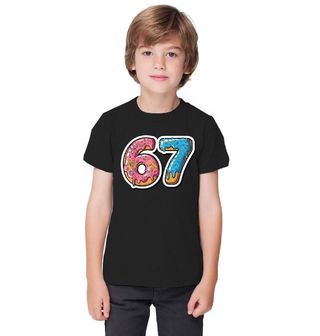 Obrázek 1 produktu Dětské tričko Meme 67 s Polevou Six Seven