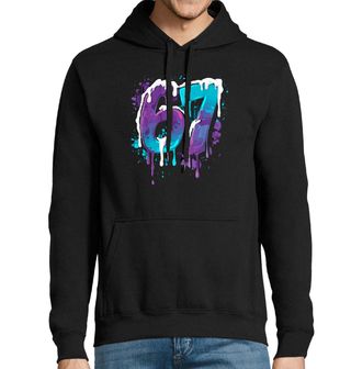 Obrázek 1 produktu Pánská mikina Street-art Graffiti 67 Six Seven